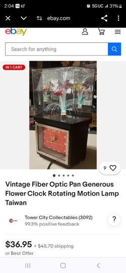 Fiber Optic Clock Vintage 