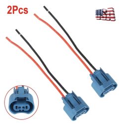 Wire Pigtail Female U 9005 HB3 Two Harness Head Light High Beam Connector Bulb