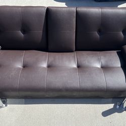 Selling a Brown Futon Sofa -$50 - On hold
