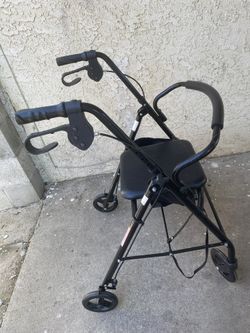 Medline Duarable Aluminum Fold Up Mobility Rollator