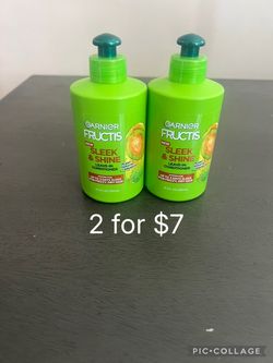 Garnier Fructis Sleek & Shine Leave-In Conditioner x2