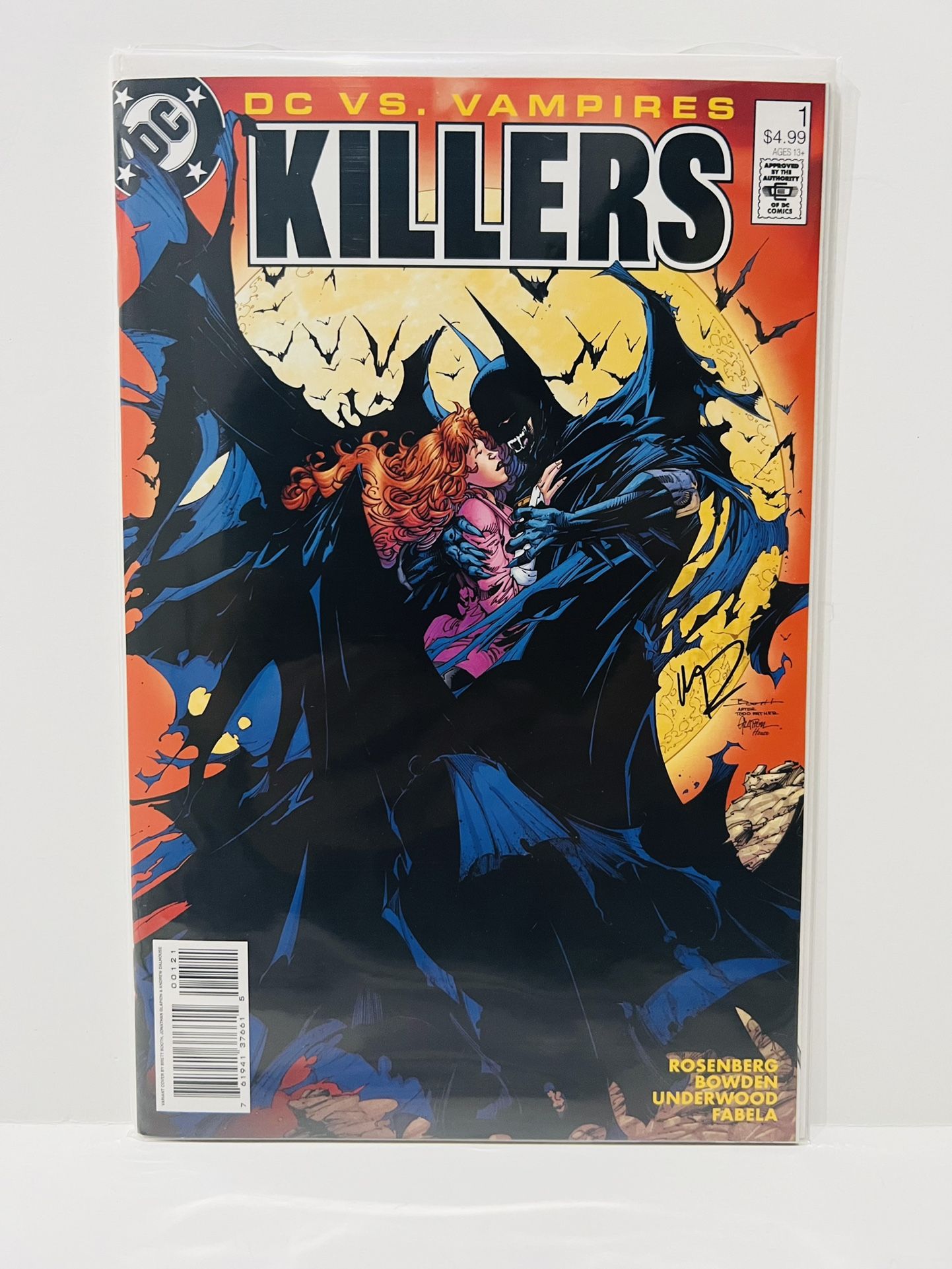 DC Vs Vampire Killers #1 One Shot Cover B SIGNED BY MATT ROSENBERG NM