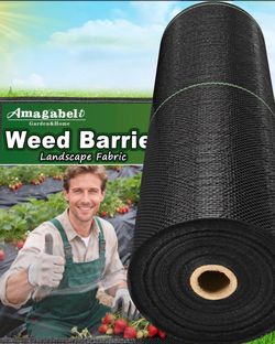 AMAGABELI GARDEN & HOME 4ft x 300ft 3.2oz Weed Barrier