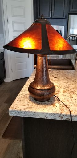 Beautiful Metal Lamp for desk, nightstand..etc with dual bulb capacity