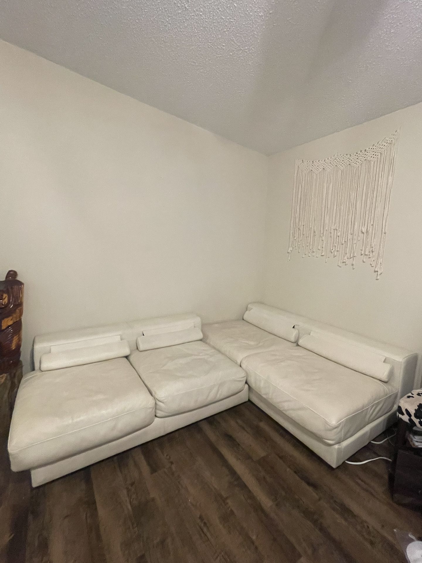 White Leather Couch