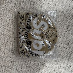 Supreme Bandana Big Logo Beanie Beige