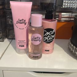 Pink Self care Set Victoria Secret 