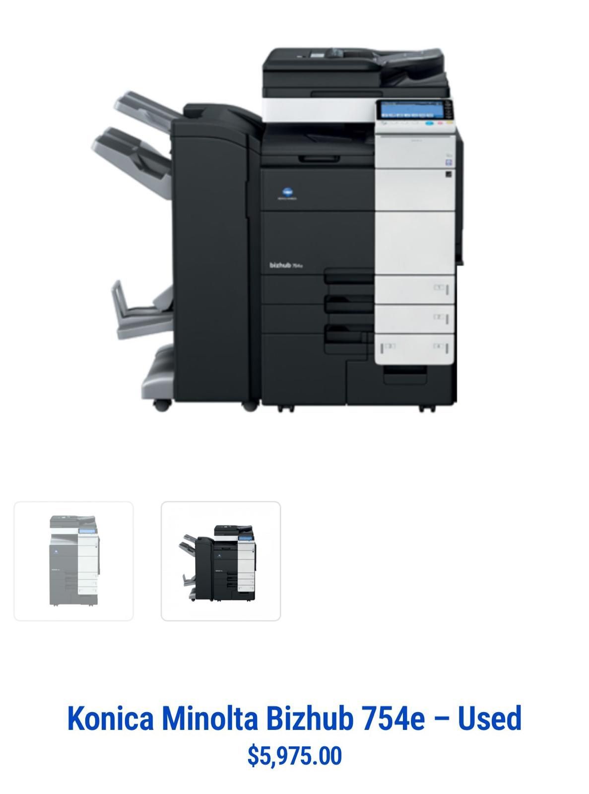 Konica minolta bizhub 754e (Impresora) printer