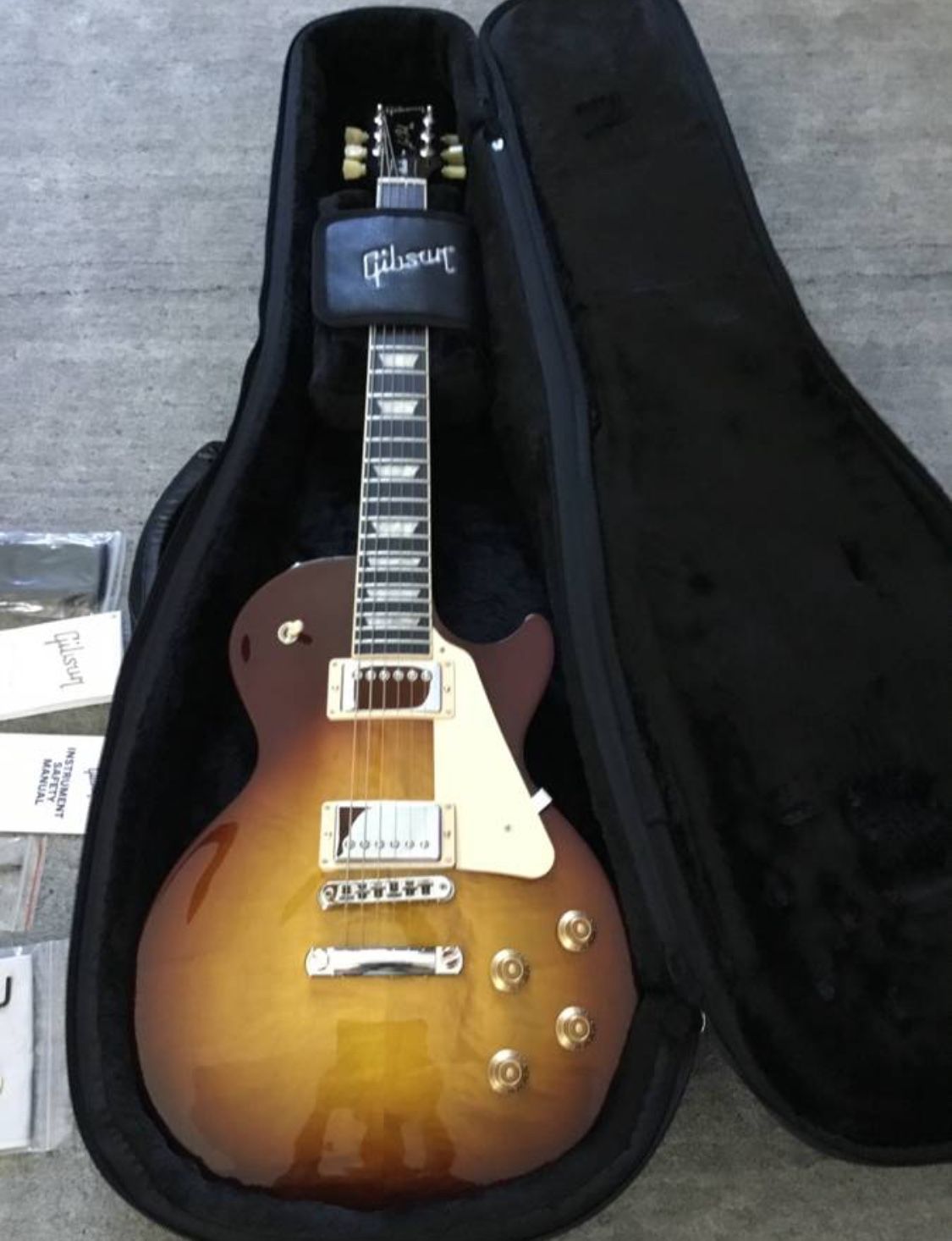 GIBSON LES PAUL STUDIO FIGURED TOP ICED TEA NEW GUITAR