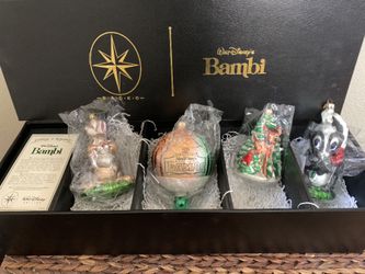 Radko Walt Disney Bambi Collectors Edition Christmas Ornaments