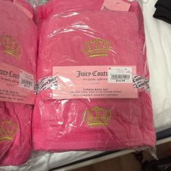 2 Bath Towels Set Juicy Couture