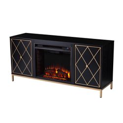 Southern Enterprises Herristone 58'' TV Stand with Electric Fireplace