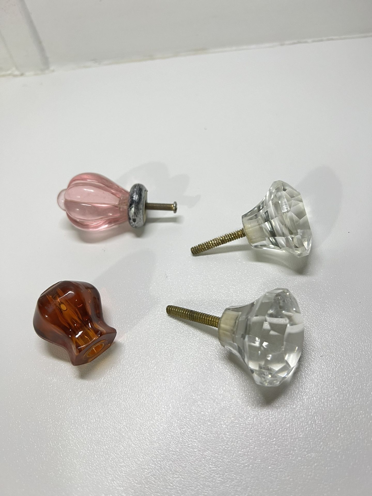 Clear Glass Door Knobs Victorian Era Style vintage