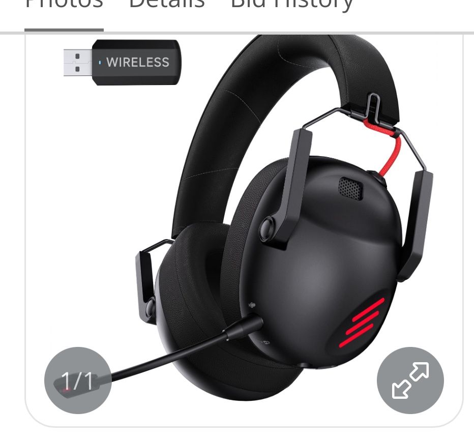KAPEYDESI Wireless Gaming Headset For PC, PS5, PS4, Mac, Nintendo Switch, Gaming Headphones With Microphone, Bluetooth 5.3 Gaming Headset Wireless, PC