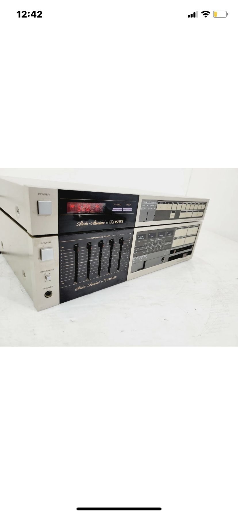 Vintage Fisher CA-77 Integrated Stereo Amplifier & FM-77 Stereo Tuner ■■TESTED■■