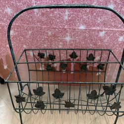 Decorative Metal Magazine Holder