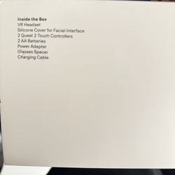 Gently Used Oculus Meta 2