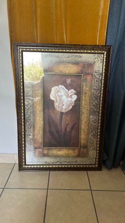 Framed Artwork of Tulip