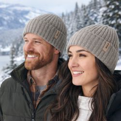 BULA Merino Wool Blend Beanie Polartec Fleece Lined Winter Hat Unisex Thermal OS