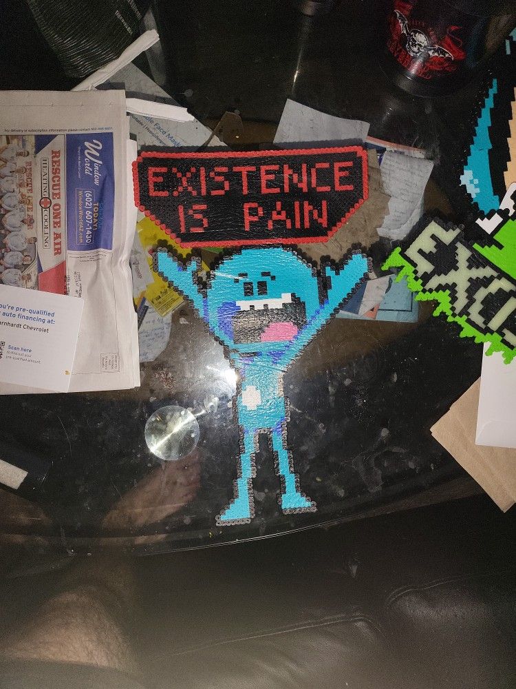 Mr Meeseeks (Melted Beads)