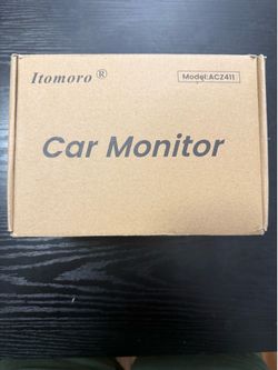 Itomoro ACZ411 7” Baby Car Camera Monitor — 1080P HD Night Vision — 150° Wide View — 360° Rotate — New in Box