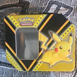 Empty Pokémon Pikachu Tin Box