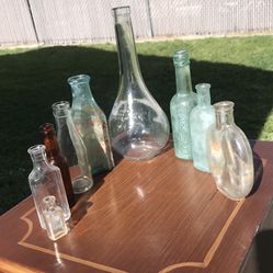 Antique Glass Bottles Group 3