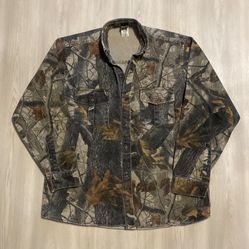 Vintage 90s Ranger  Realtree Camo Hunting Heavyweight Button Up  Mens Large  23x30