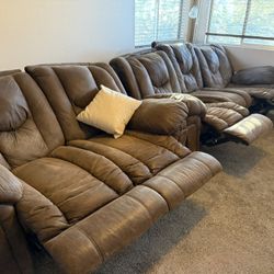 Reclining Sofa and Loveseat 