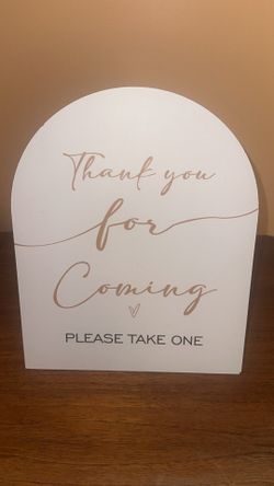 Wedding Favor Signage
