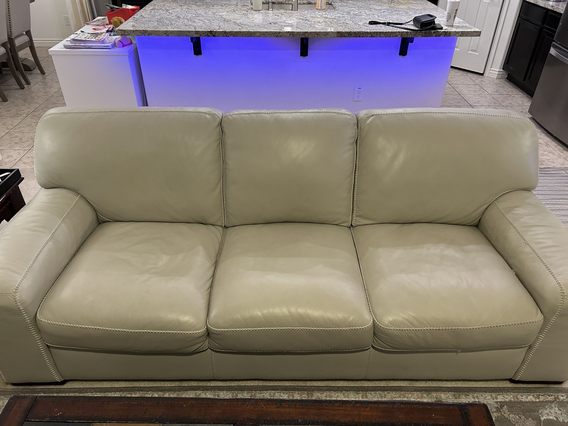 Costco Leather Couch In Good Condition!