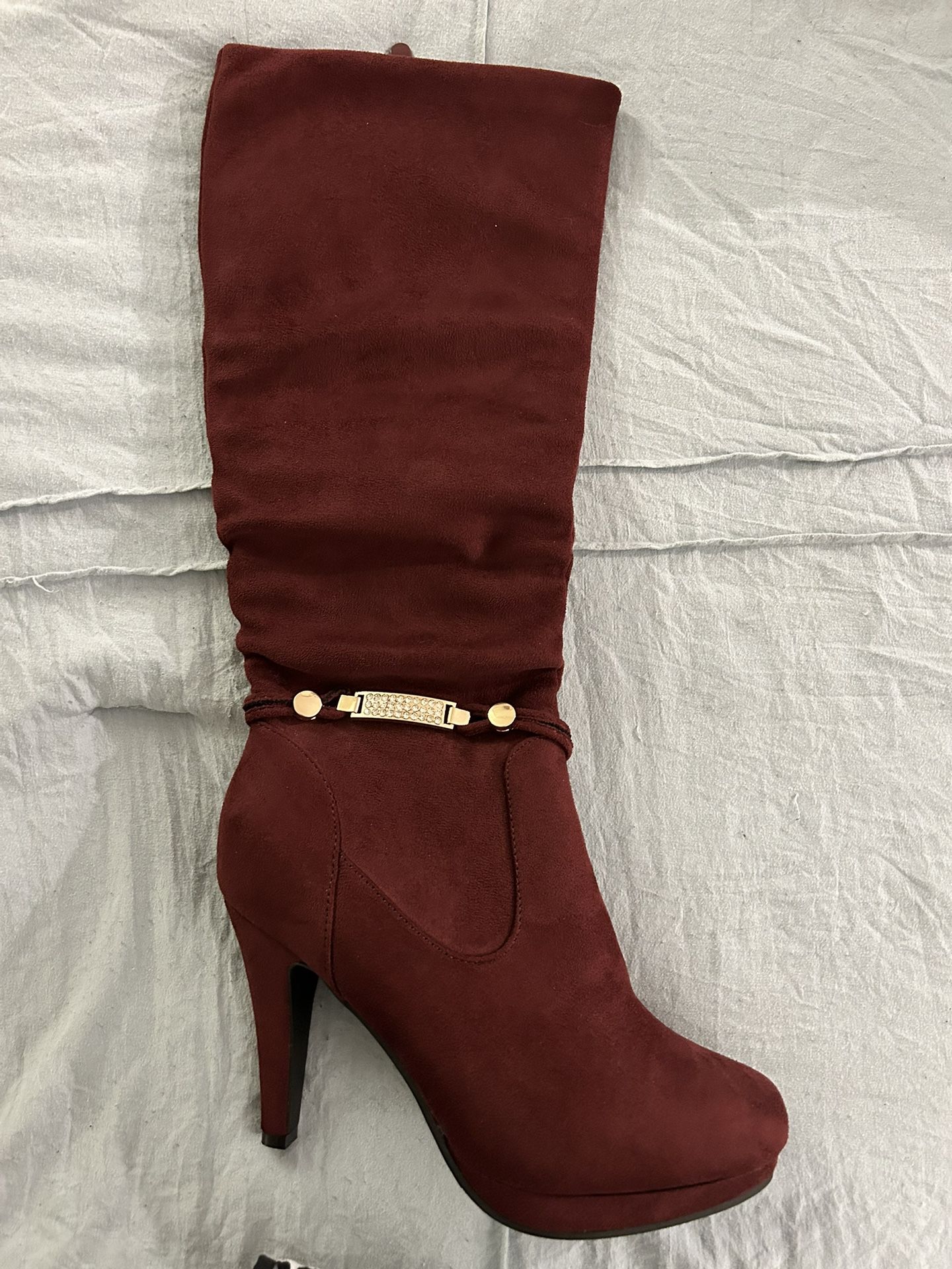 Red High Heel Boot
