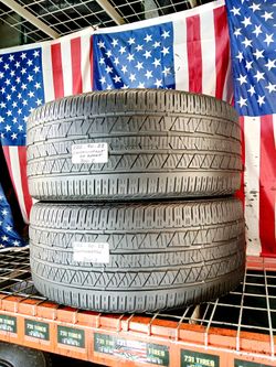 ⭐️ USED TIRES 285/40R22 CONTINENTAL CROSSCONTACT LX SPORT ALL SEASON GRAND TOURING 285/40ZR22