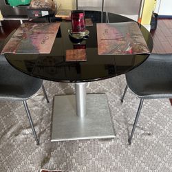 Small Black Dining Table 