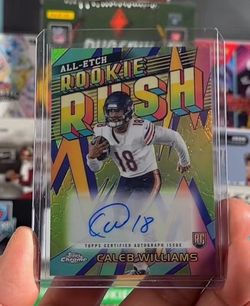 Caleb Williams All-Etch Rookie Rush Auto