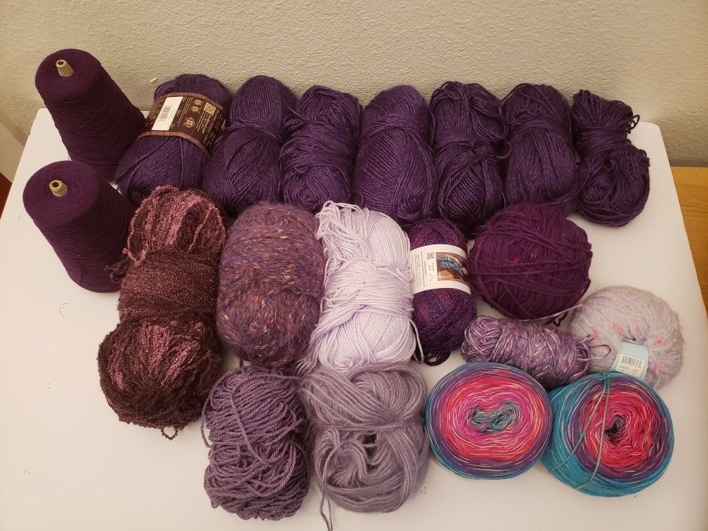 Yarn Acrylic Cotton Polyester Nylon  6lb $35