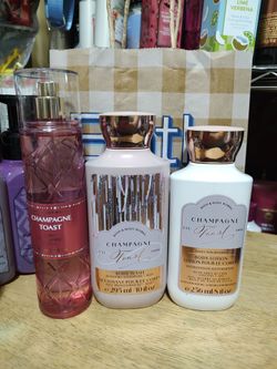 Bath & Body Works champagne toast three piece set $25