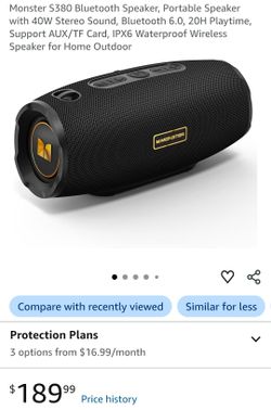 Monster S380 Portable Bluetooth Speaker