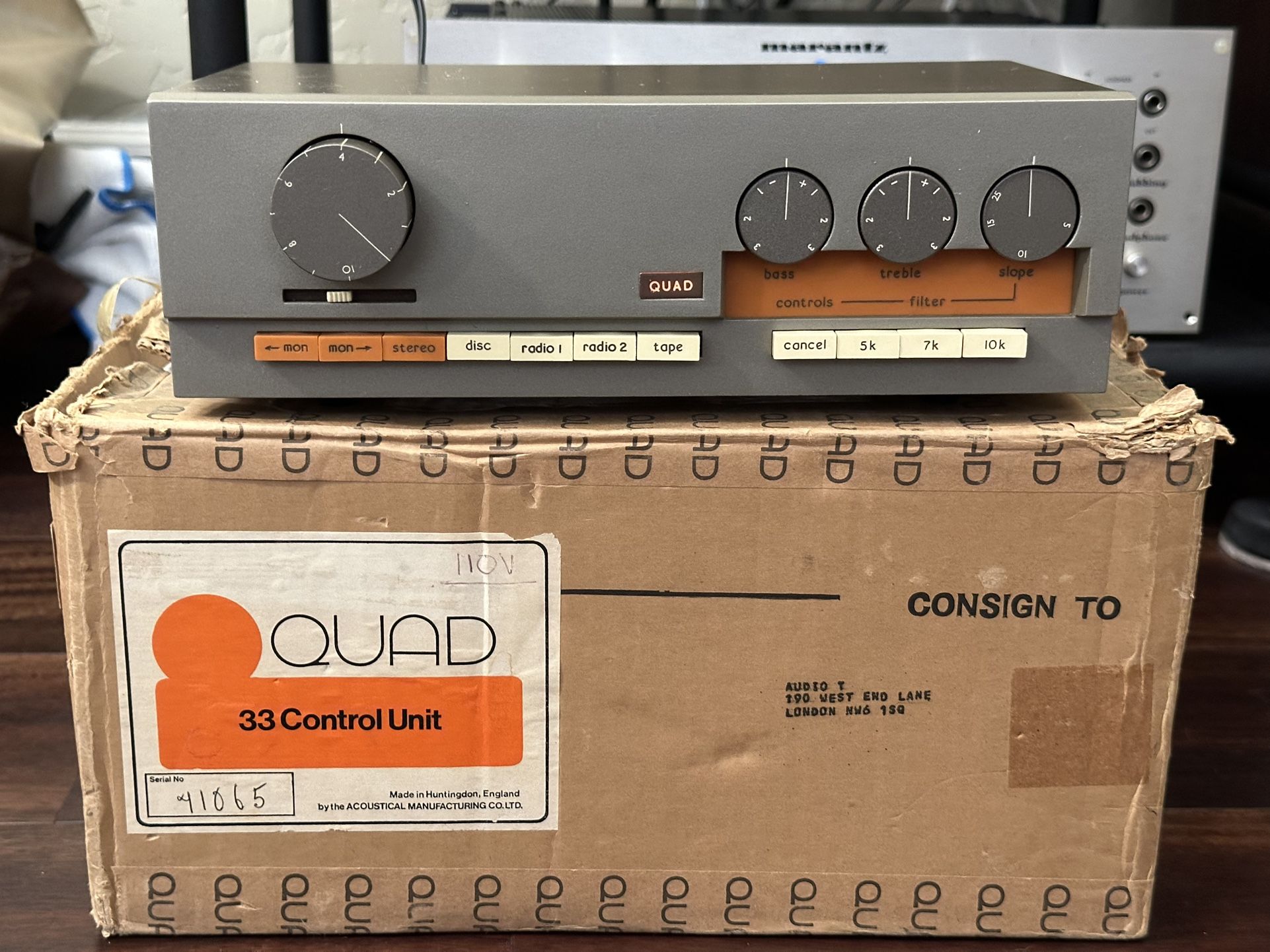 Quad 33 stereo preamplifier
