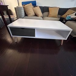 Mid century bookshelf + coffee table