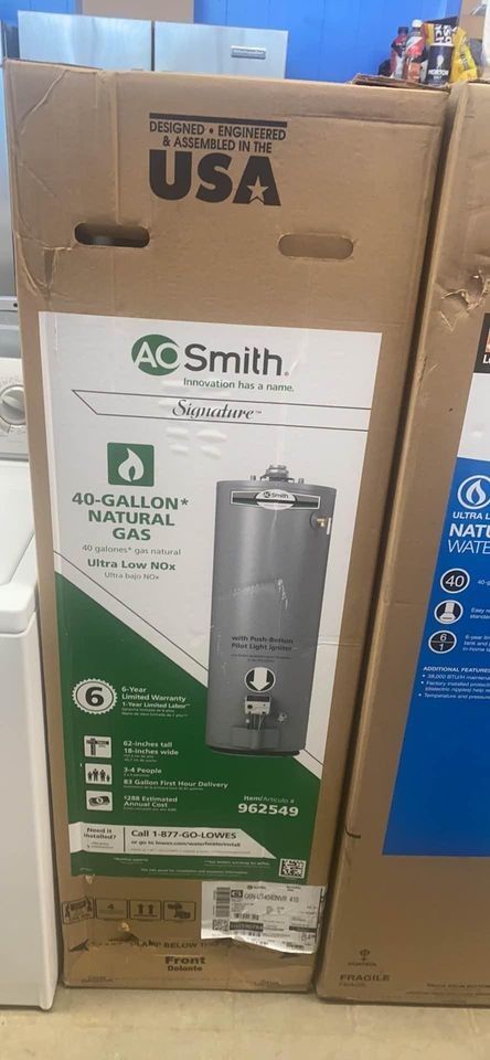 New 40 gal Natural Gas Water Heater (includes installation)