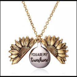 Sunflower Necklace, You Are My Sunshine Necklace 