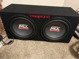 Speakers, two 12 inch MTX’s