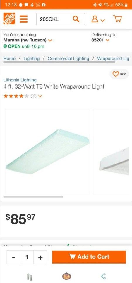 Brand New Lithonia Lighting
4 ft. 32-Watt T8