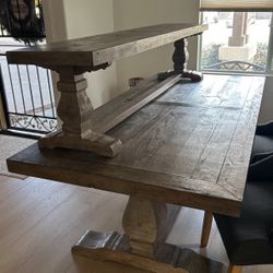 Solid Wood Table Sits 7