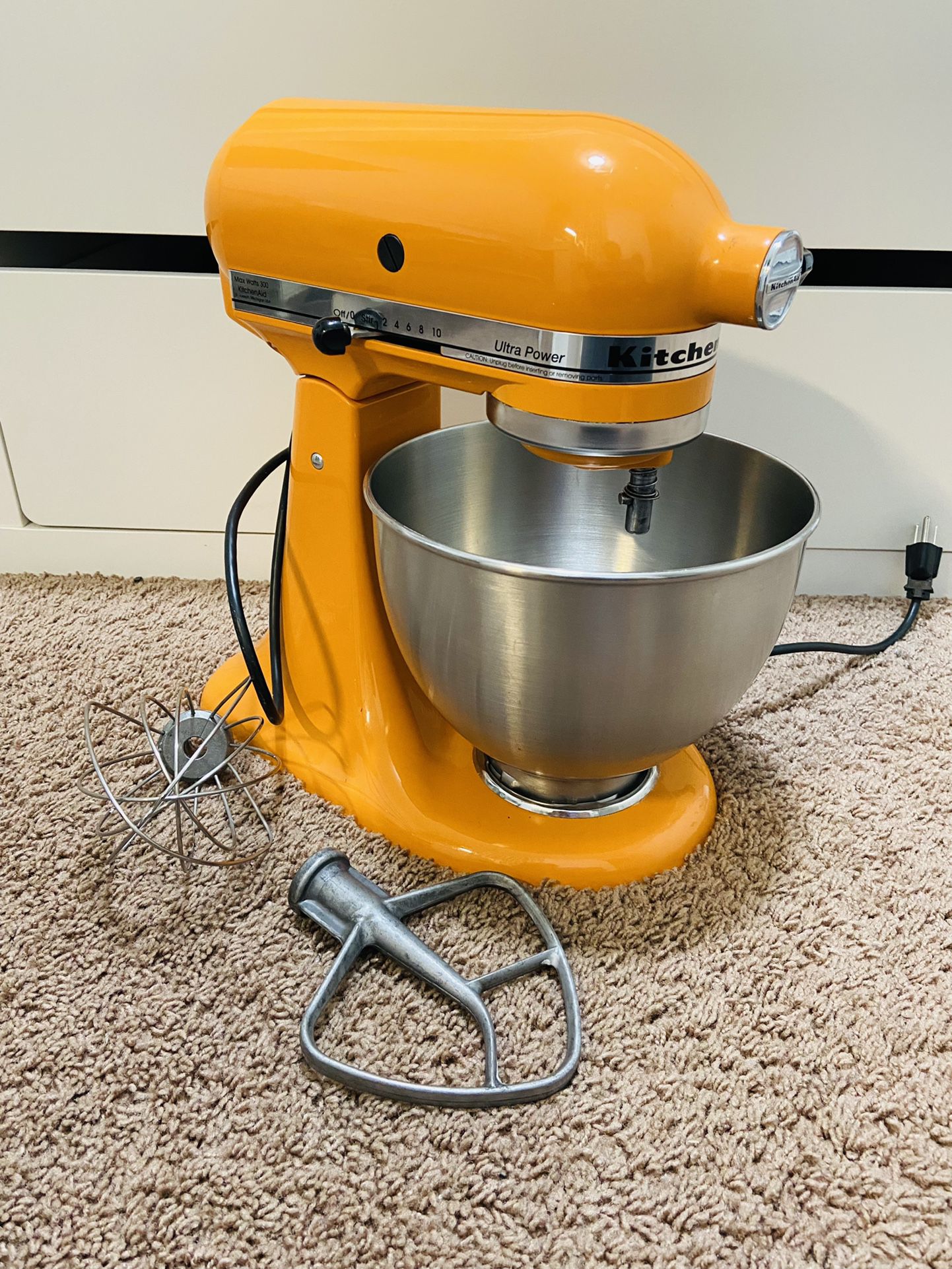 Orange KitchenAid Ultra Power Mixer