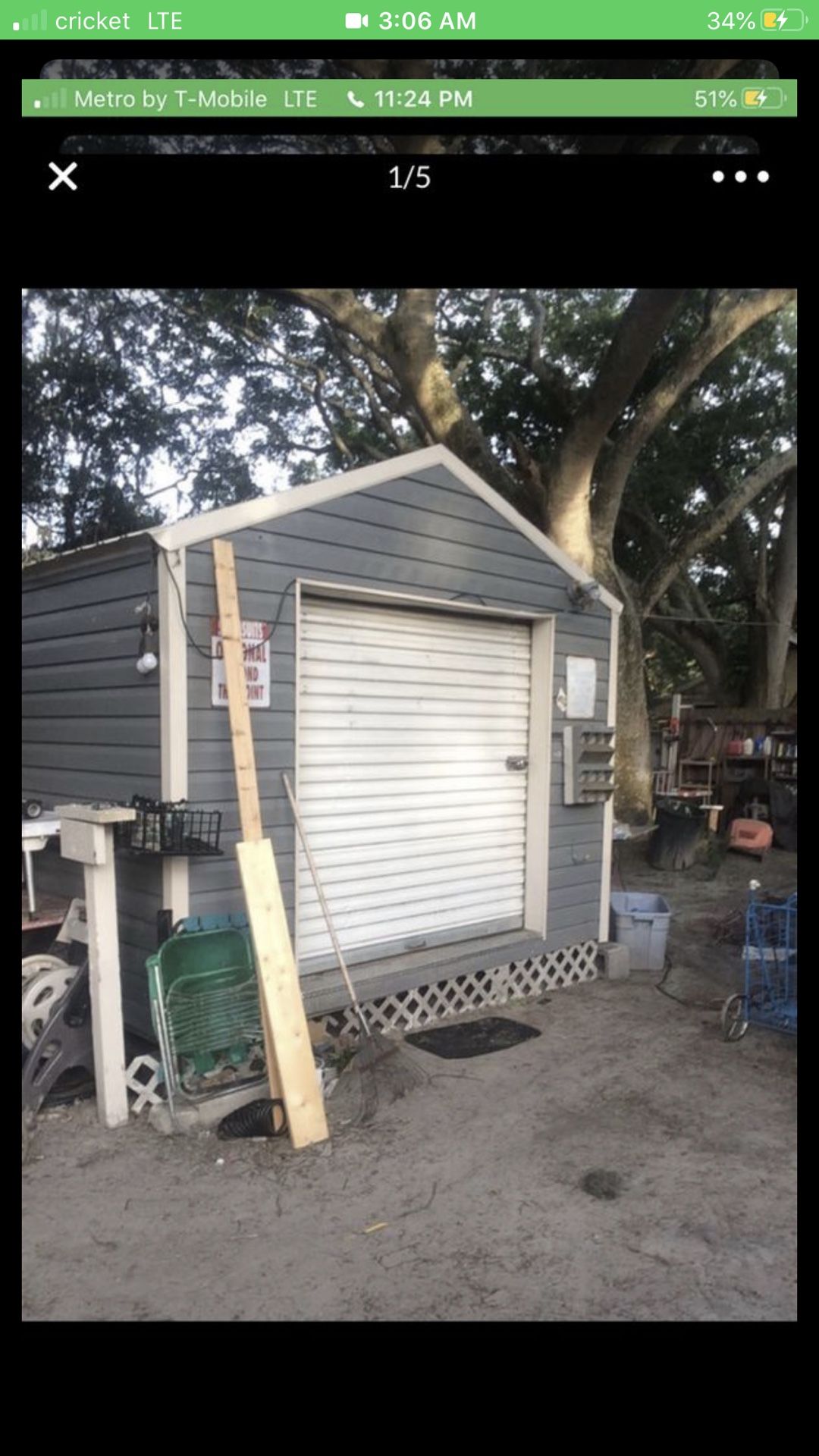 Shed 2500 cash or trade