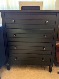 CB2 Queen Bedroom Set (Black Wood)