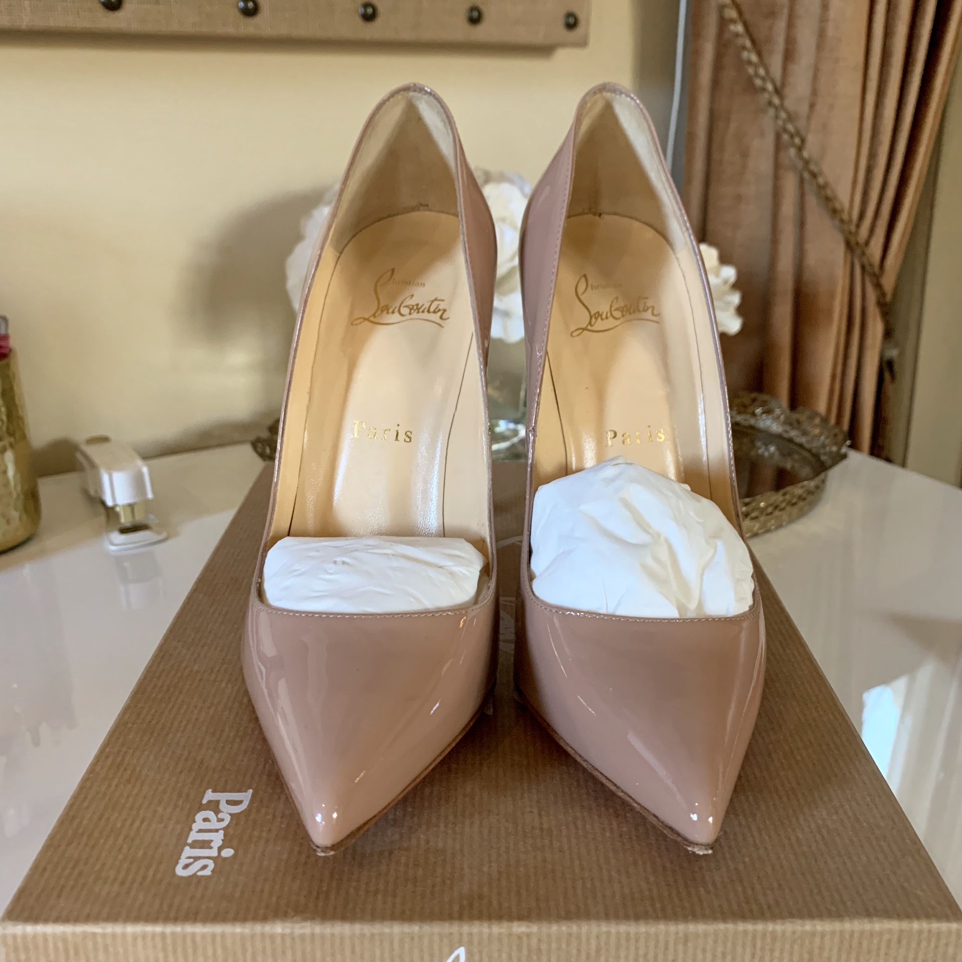 Christian Louboutin Pigalle 120” Size 37.5