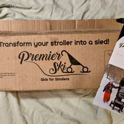 Skiis For Stroller (Premier Ski) Universal Fit 3-wheel or 4-wheel Stroller